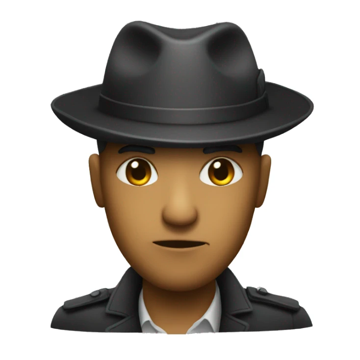 Gangster visage cacher sticker