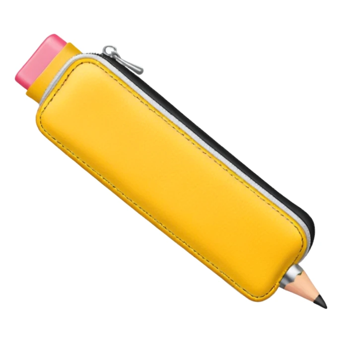 yellow Pencil Case sticker