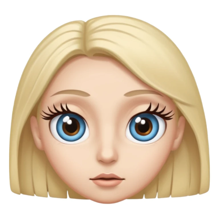 two large eyes looking to the left. sticker