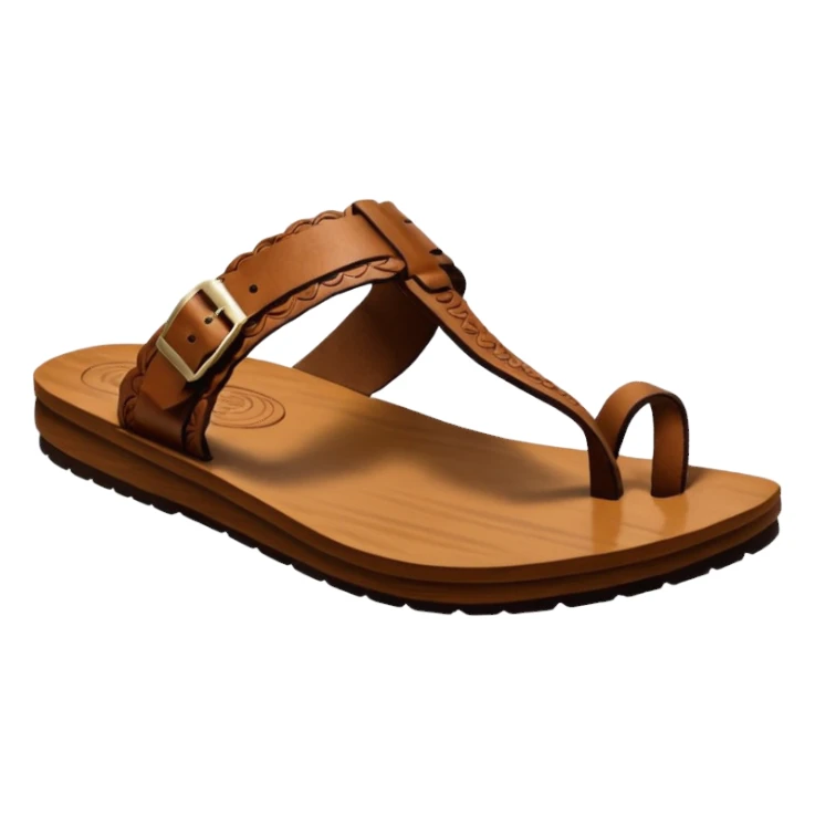 kolhapuri wooden chappal sticker