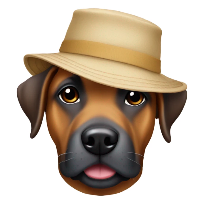 Dog with bucket hat sticker