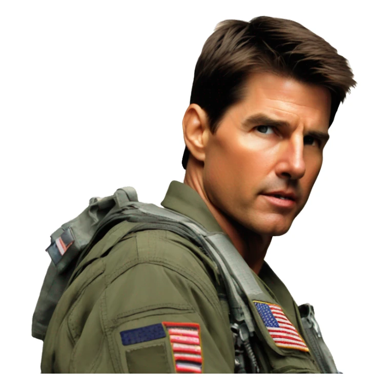 top gun tom cruise sticker