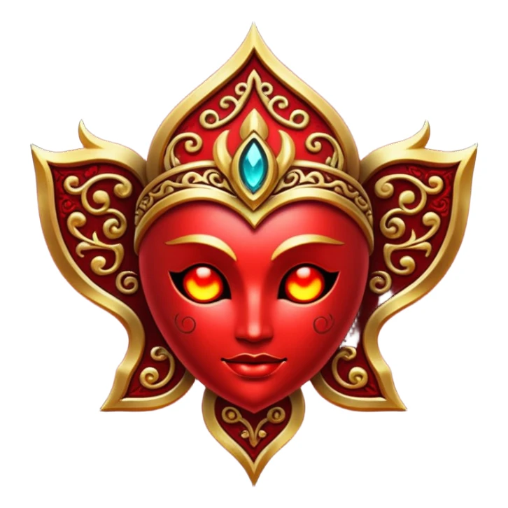 Glitter red Darkhold sticker