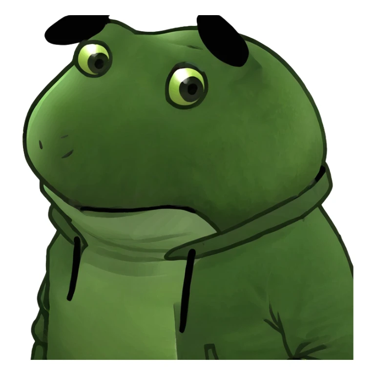 Pig wearing a hoody sticker