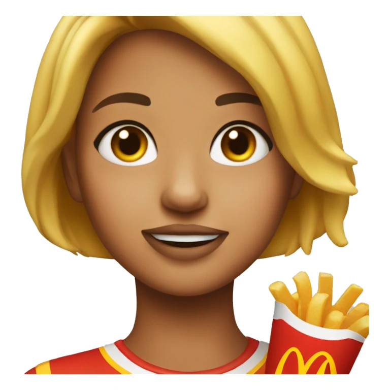 girl with maccas sticker