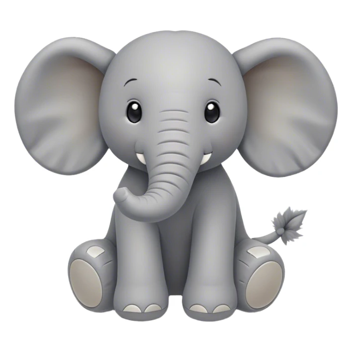 Jellycat smudge elephant plush sticker