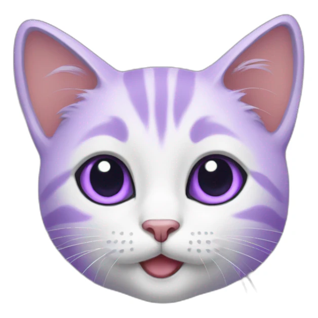 Purple kitten  sticker