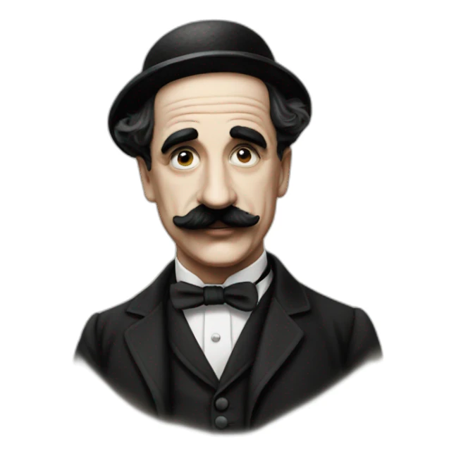 Moustache Charlie chaplin sticker