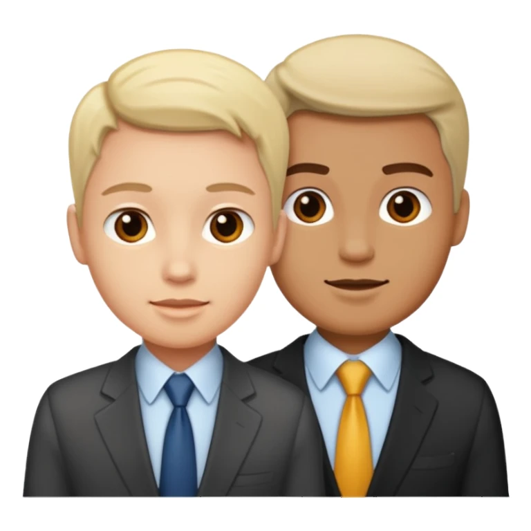 2 business people talking  sticker