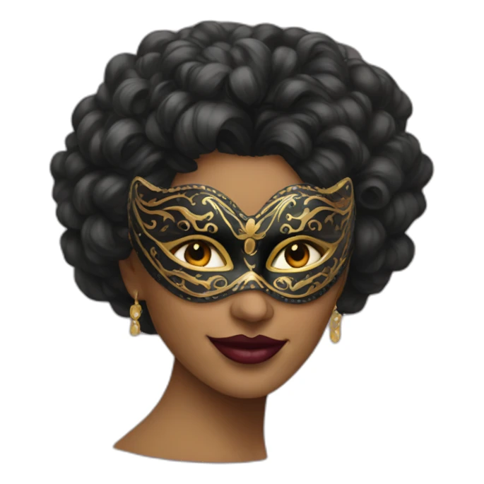 Masquerade woman sticker