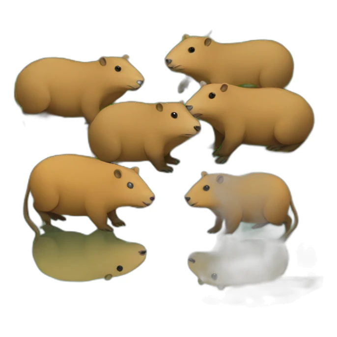 capybara swamp sticker