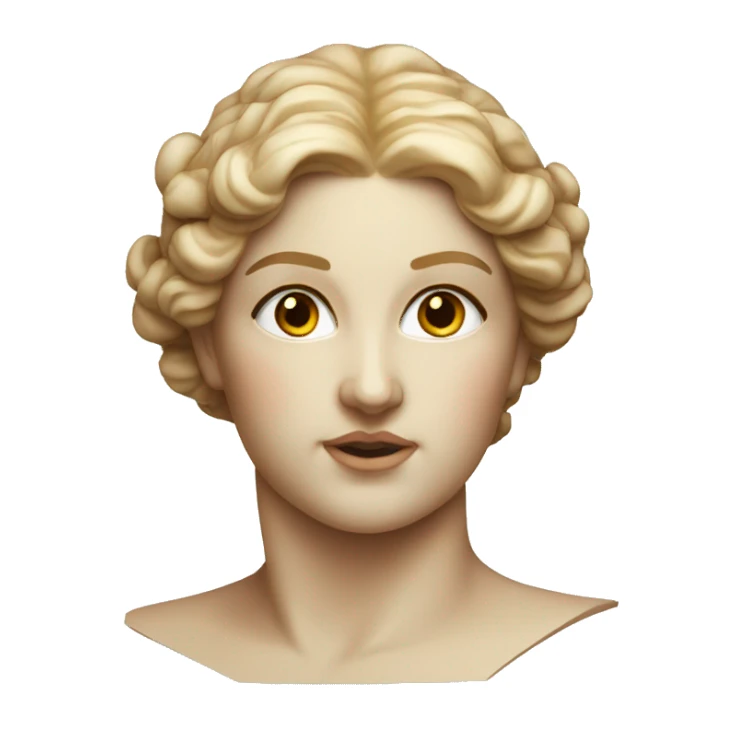bust of aphrodite sticker