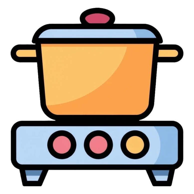 electric kitchen cooker with control knobs sticker