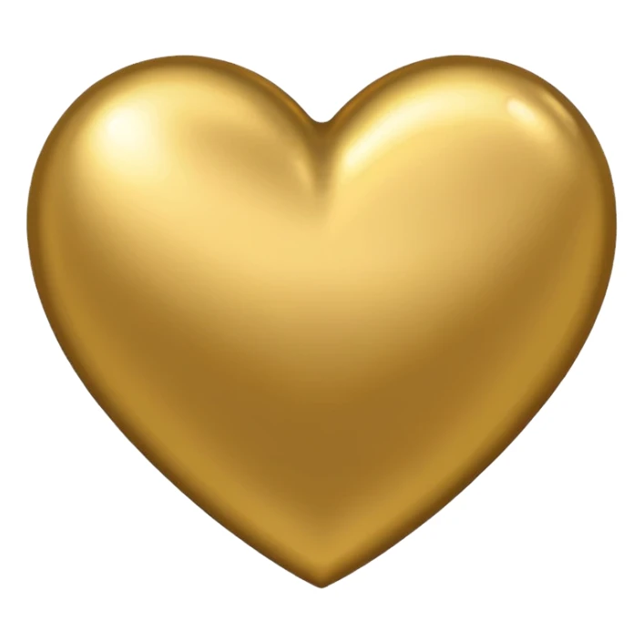 gold heart emoji sticker