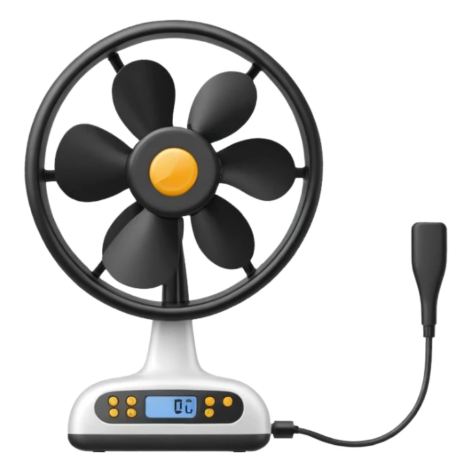 portable fan sticker