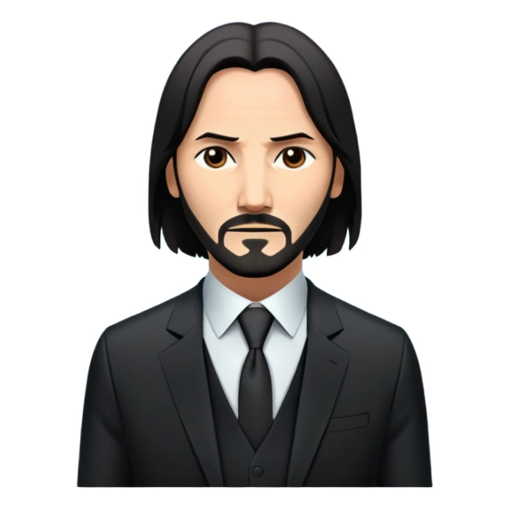 Elinde silah tutan jon wick sticker