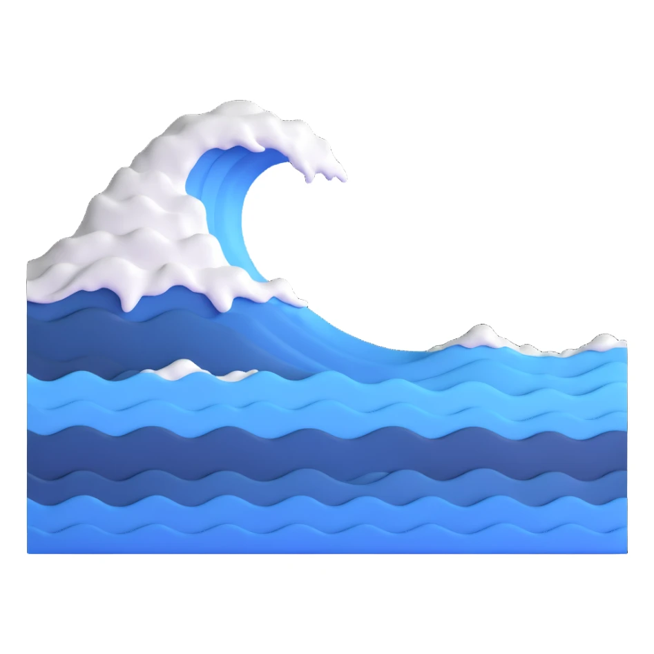 ocean wave sticker