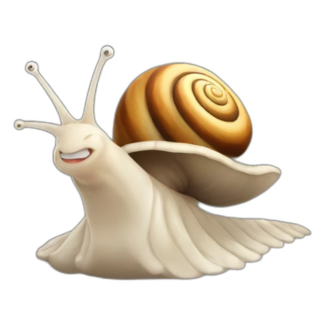 snail with hype sticker