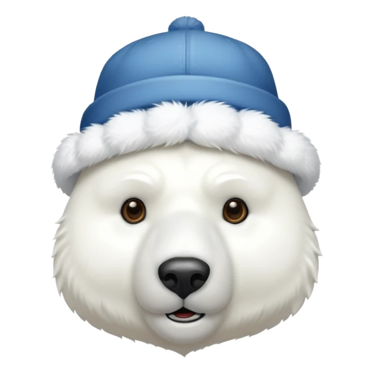 polar bar with hat sticker