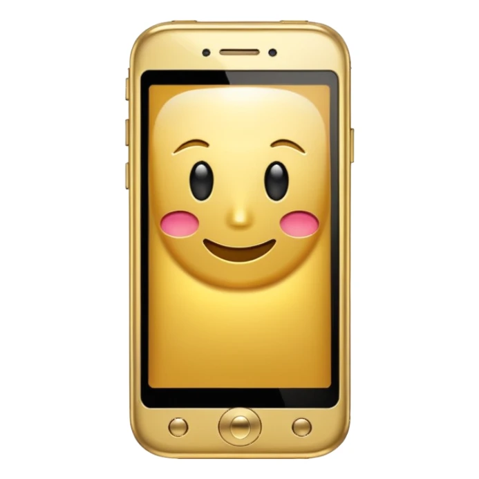gold cell phone sticker