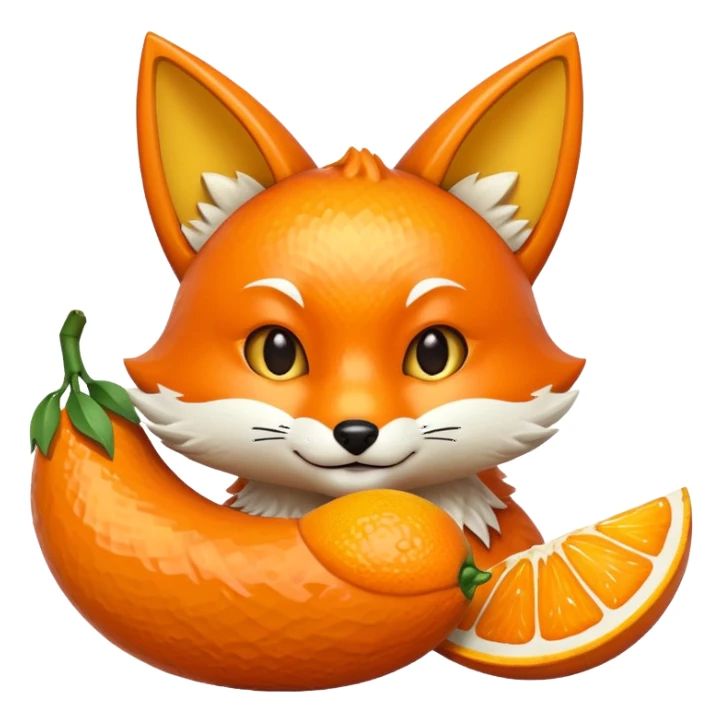 Kitsune fruit sticker