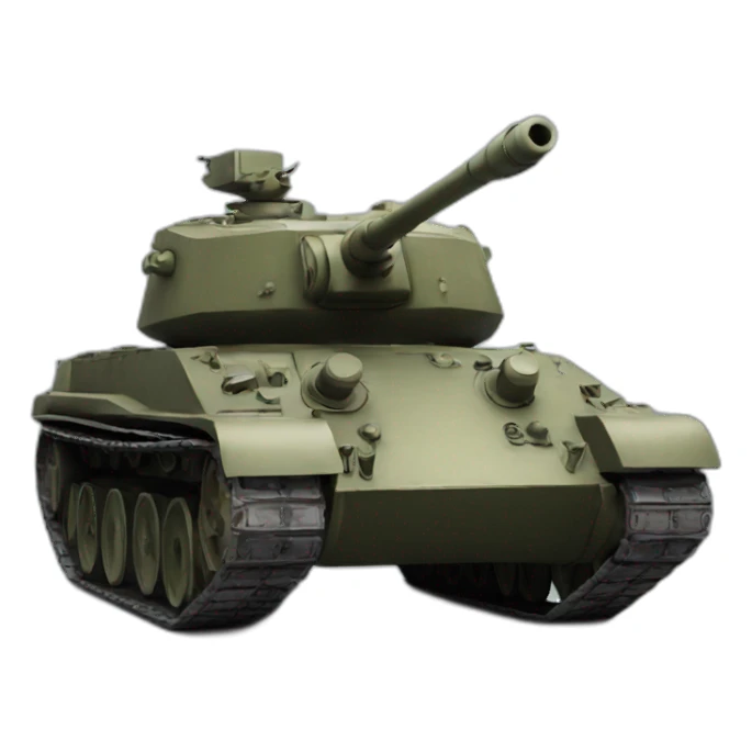 a tank thinking sticker
