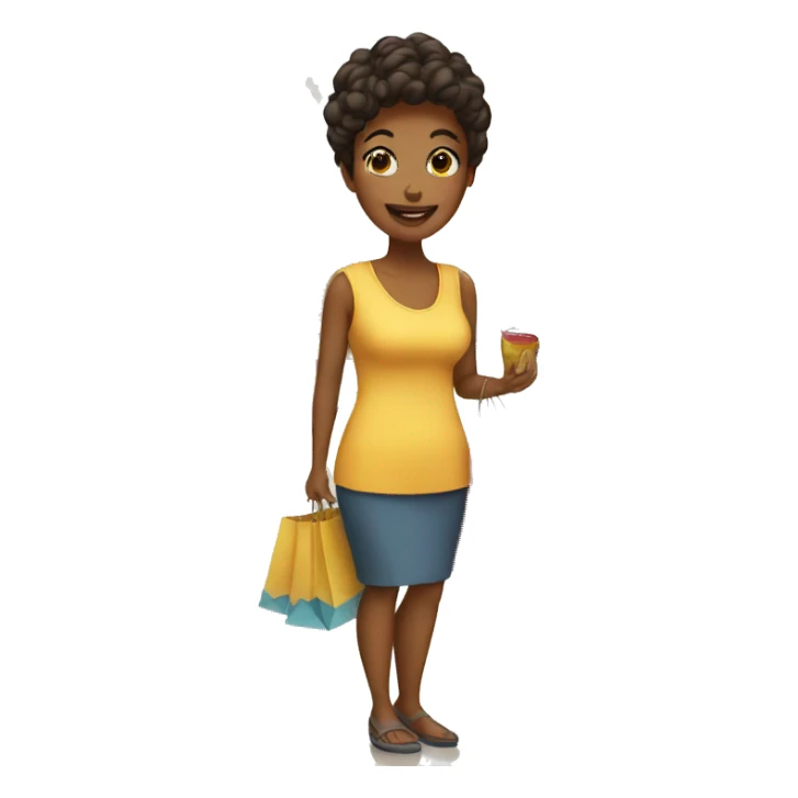mom shopping sticker