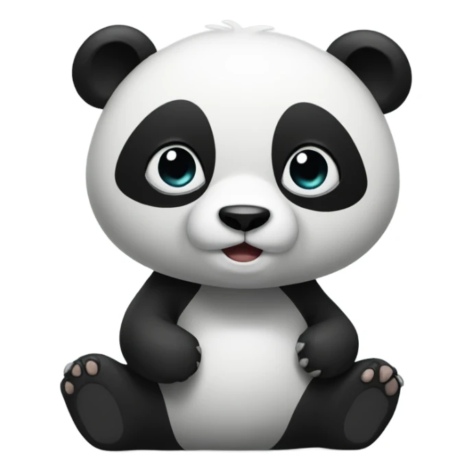 An panda with trunk sticker