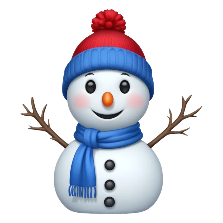 Winter Emoji snowman sticker