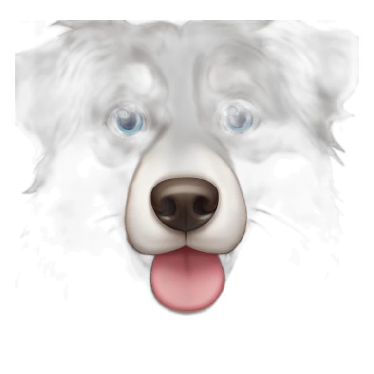 Australian shepherd with blue eyes sticker