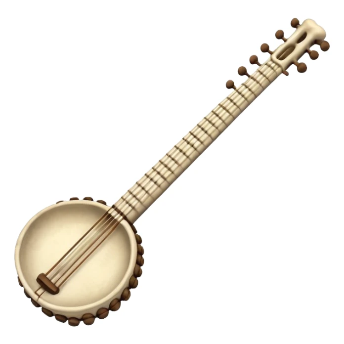 prehistoric musical instrument sticker