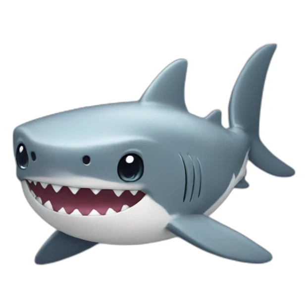 cute shark chibi sticker