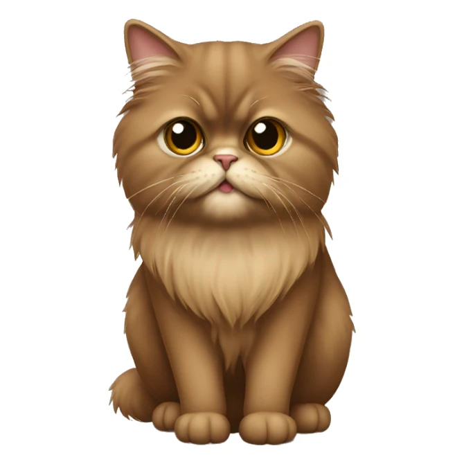 brown shirazi persian cat  sticker