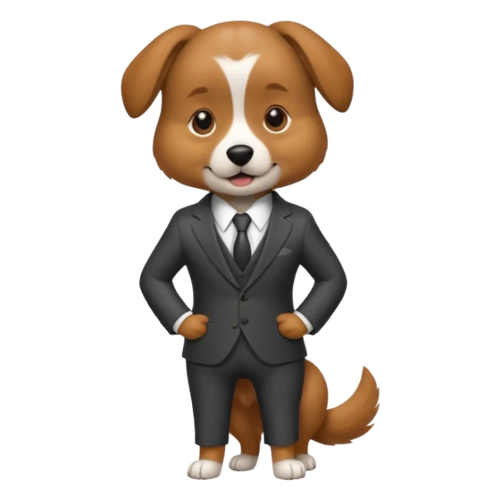 The dog went in a suit
 sticker