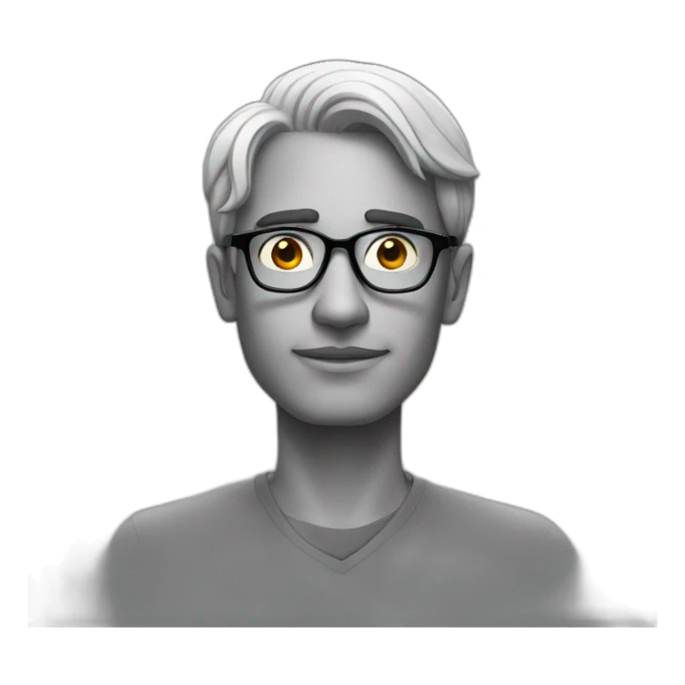 Nihal-with-glasses-thinking sticker