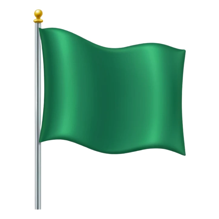 Green flag sticker