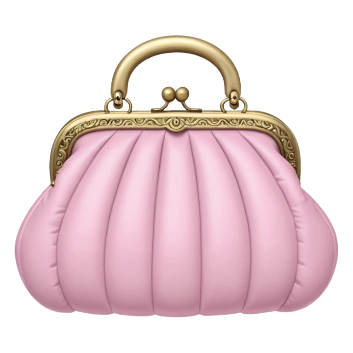 vintage rococo pale pink inflatable puffy pruse sticker