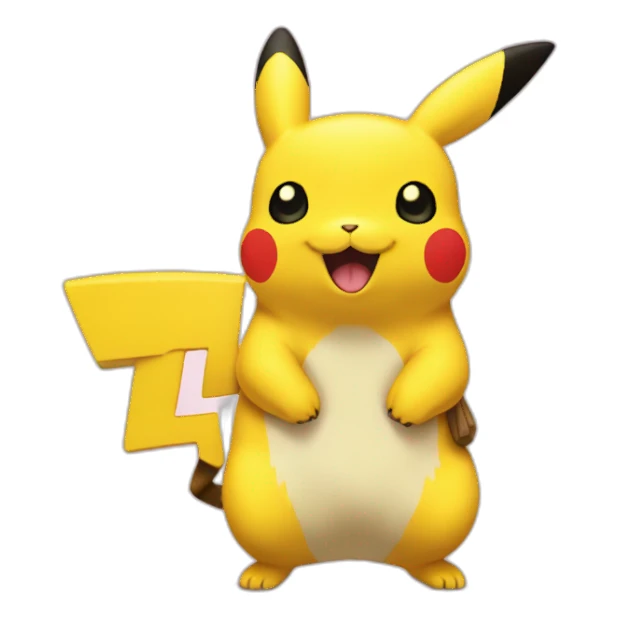 Pikacut buvant un coca sticker