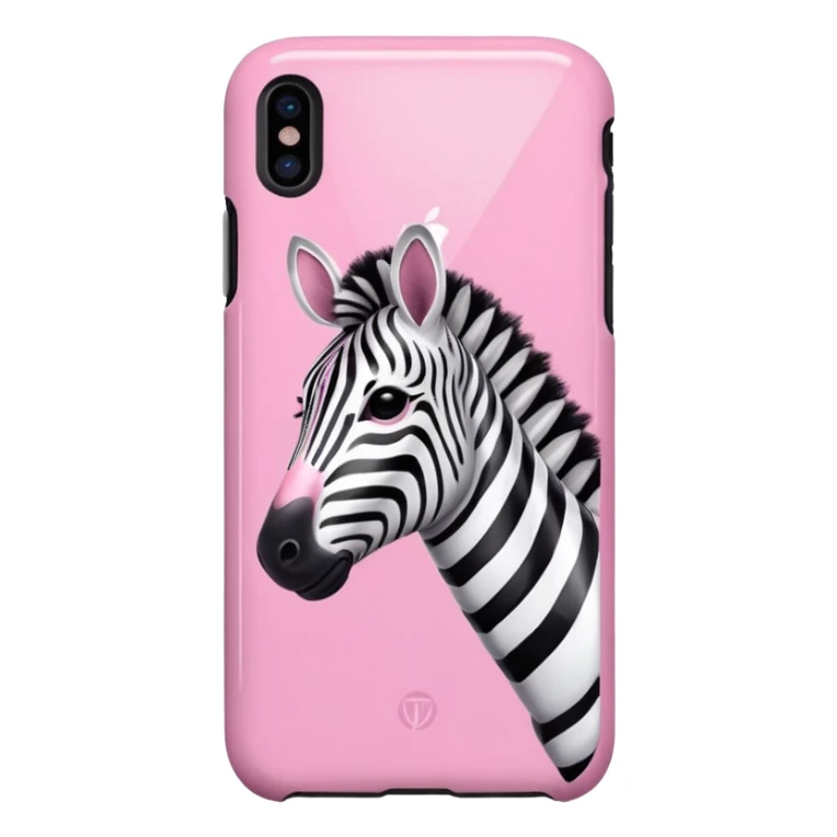 Cuore iphone zembrato rosa sticker