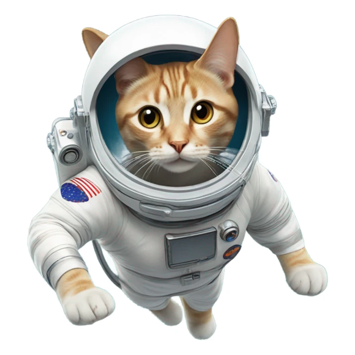 Cat astronaut in space  sticker