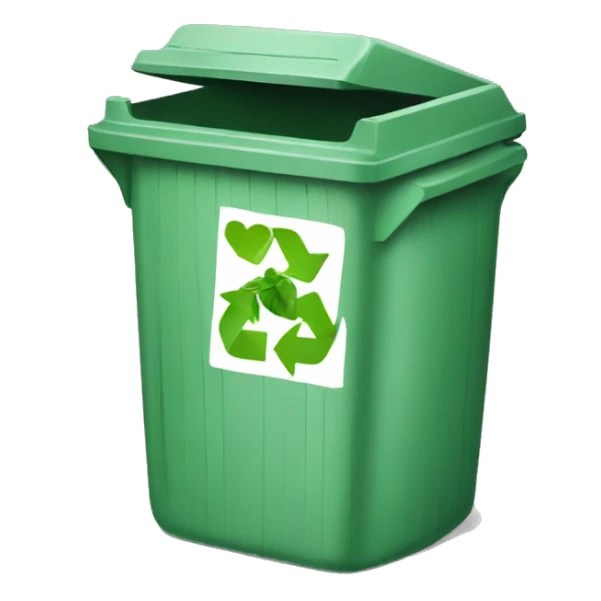 recycling bin sticker