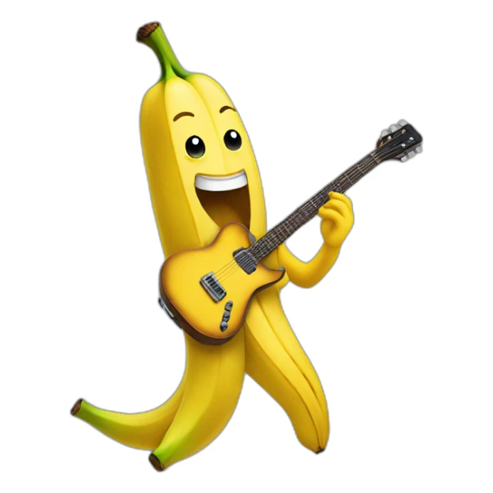 Banana-playing-guitar sticker