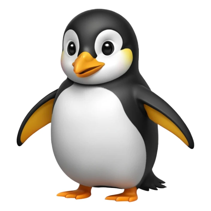 Happy penguin sticker