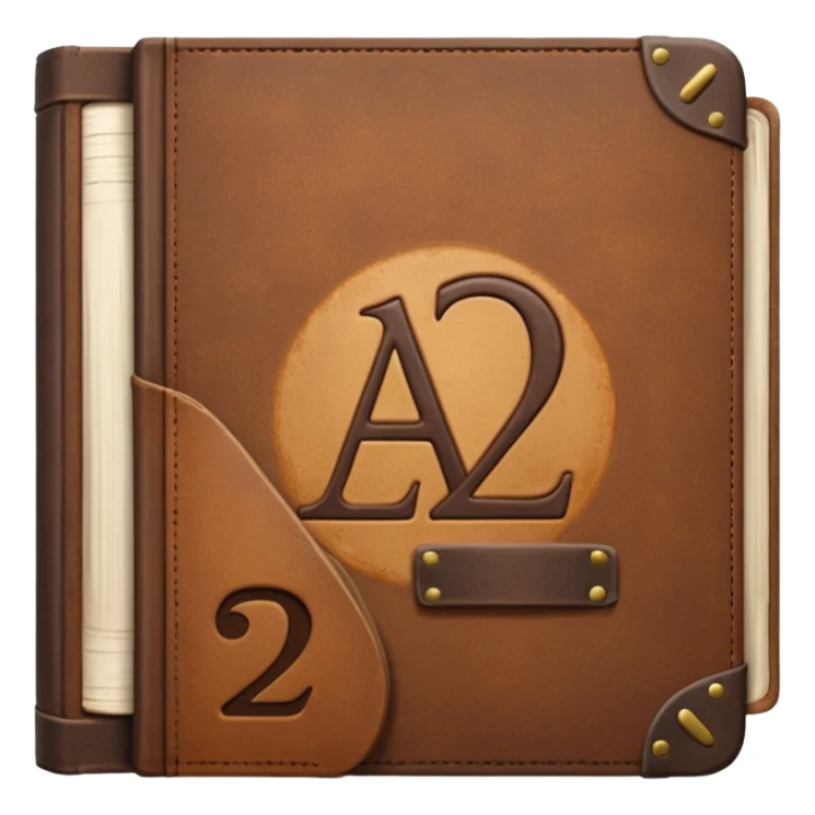 a book with "A2-B1" on its cover sticker