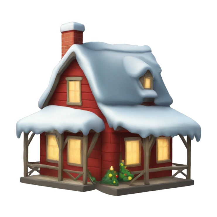 Christmas farmhouse sticker