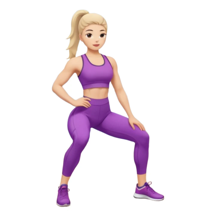girl working out glutes  sticker