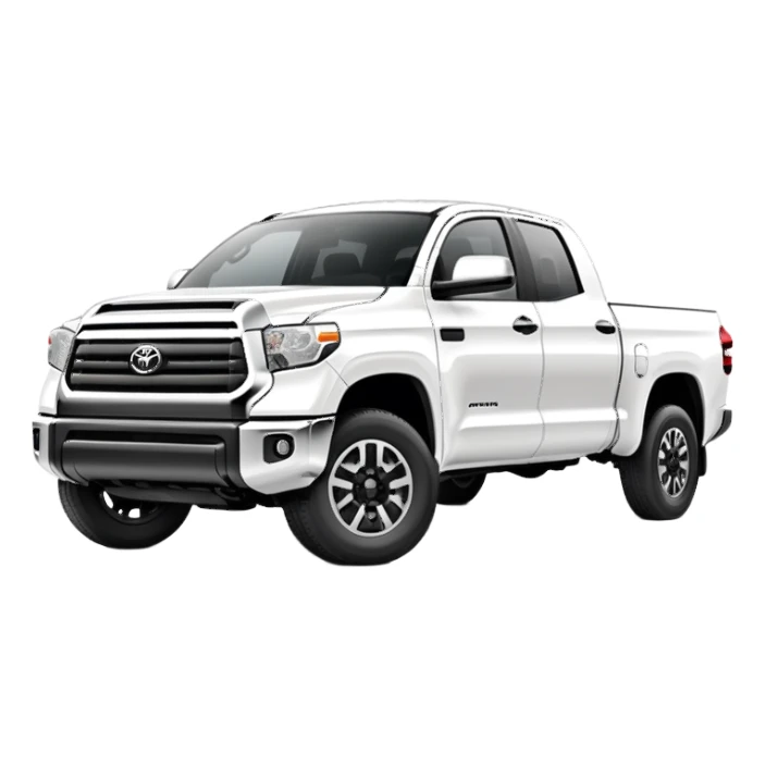   White Toyota tundra sticker