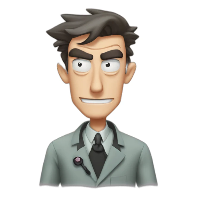 Dr doofenshmirtz, phineas and ferb sticker