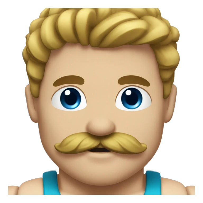 bodybuilder with the mustache sticker