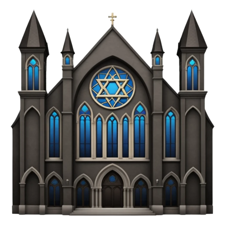 jewish synagogue dark aesthetic gothic architecture sticker